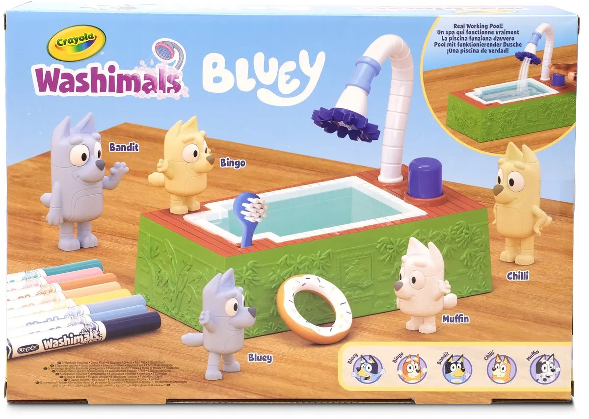 Crayola Washimals Bluey Knutselset - 5 Puppy's - Veelkleurig