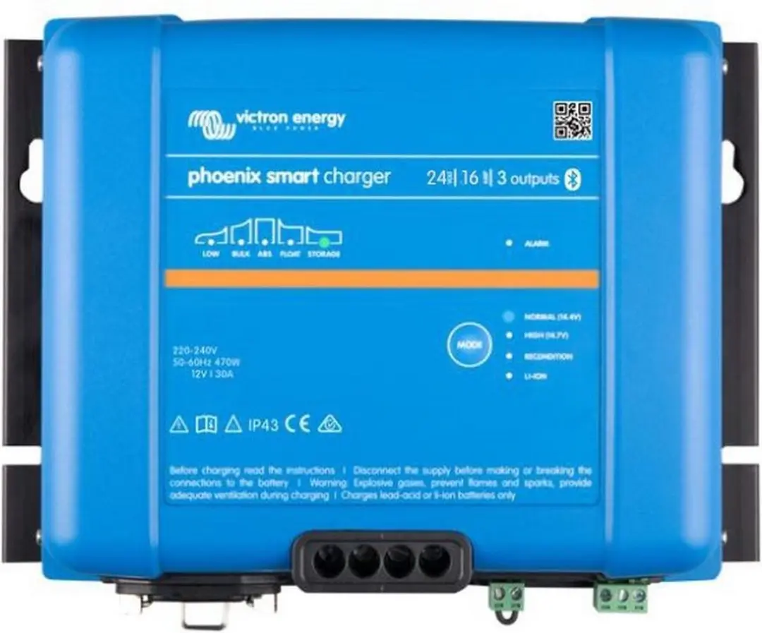 Victron Phoenix Smart IP43 24/16(3) Acculader - AGM/Gel/Loodzuur