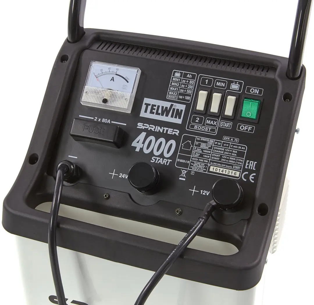 Telwin Sprinter 4000 Start Acculader 75A - Verrijdbaar 400Ah - afbeelding 3 van 6