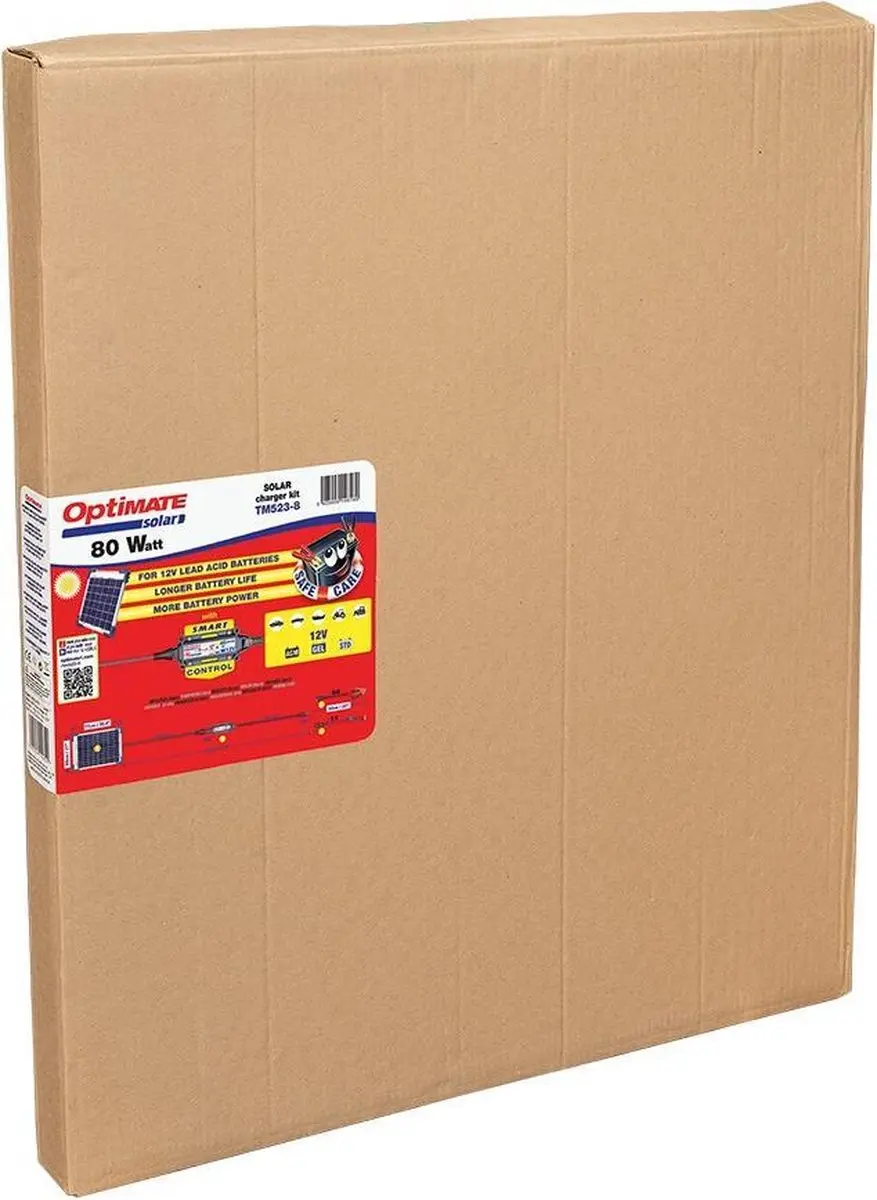 Tecmate Optimate Solar 80W Zonnepaneel 6,6A - 12V Druppellader