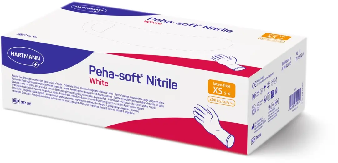 PEHA-SOFT nitrile wit onderzoekshandschoenen