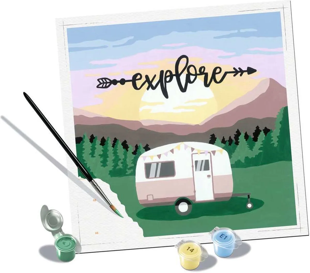 Ravensburger Explore Schilderen op nummer - Meerkleurig