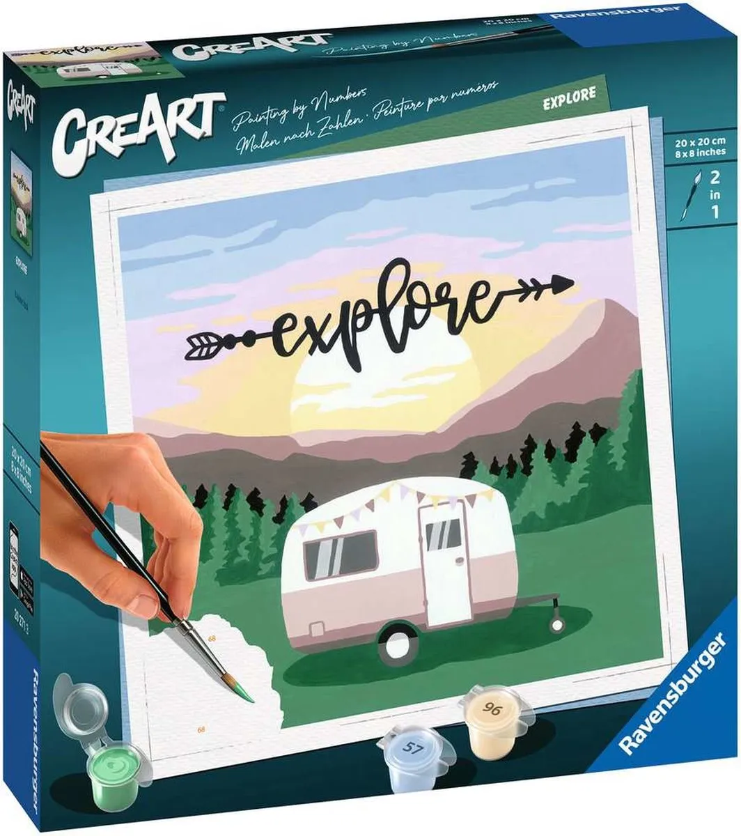 Ravensburger Explore Schilderen op nummer - Meerkleurig