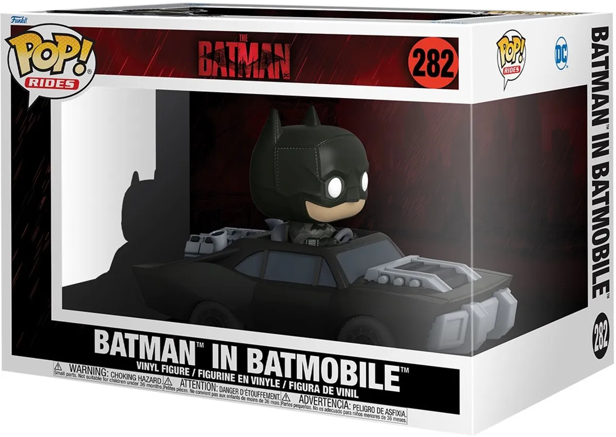 Funko Batman POP! Rides Super Deluxe Batmobile 15cm - Zwart