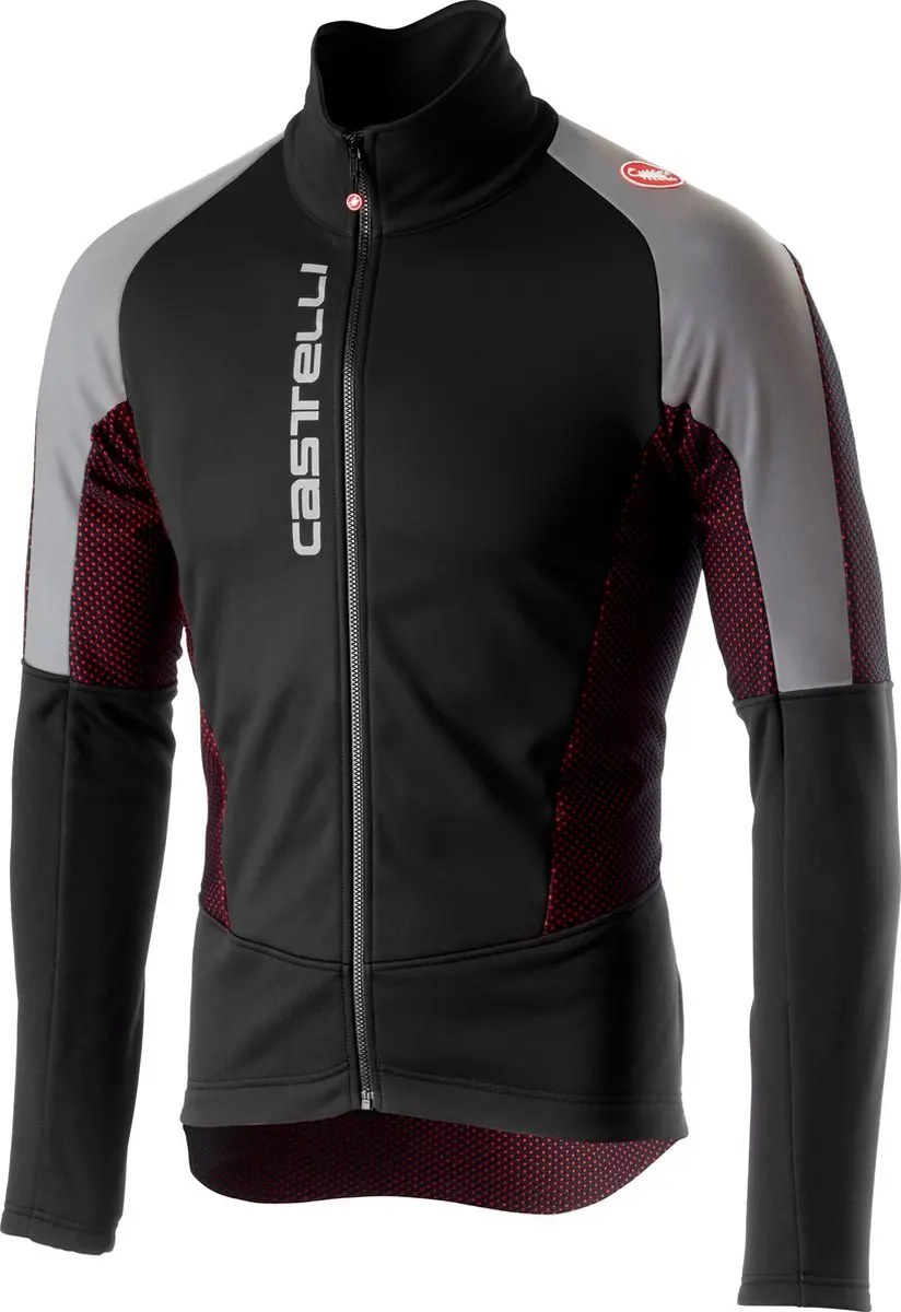 Castelli Fietsjack Heren Zwart Reflective / CA Mortirolo V Reflex Jacket Black