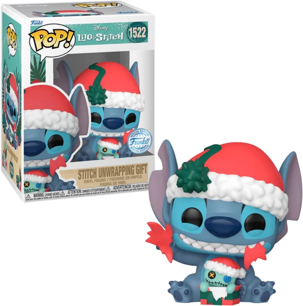 Funko Pop! Disney Lilo & Stitch Stitch Unwrapping Gift #1522 - Special Edition