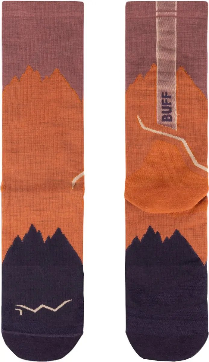 Buff Merino Lightweight Crewsokken - Oranje - afbeelding 4 van 5