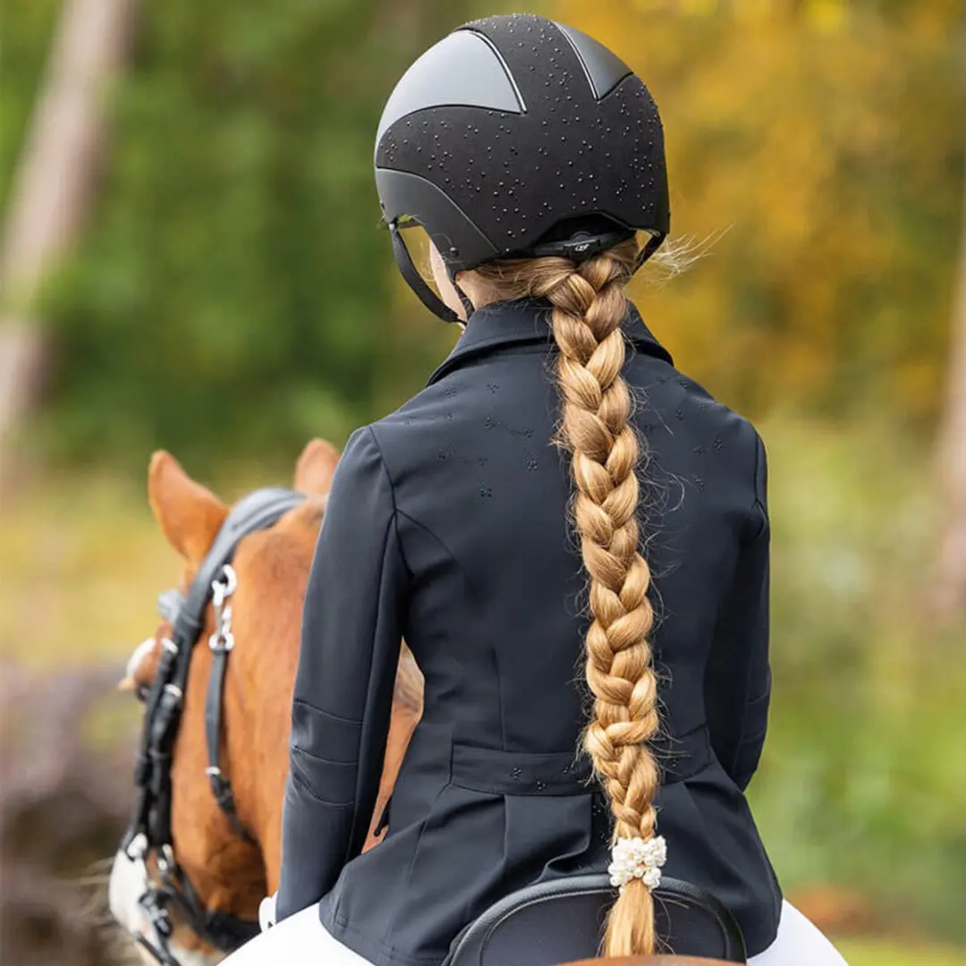 QHP Amilara Junior Wedstrijdjas 140 - Zwart - afbeelding 3 van 4