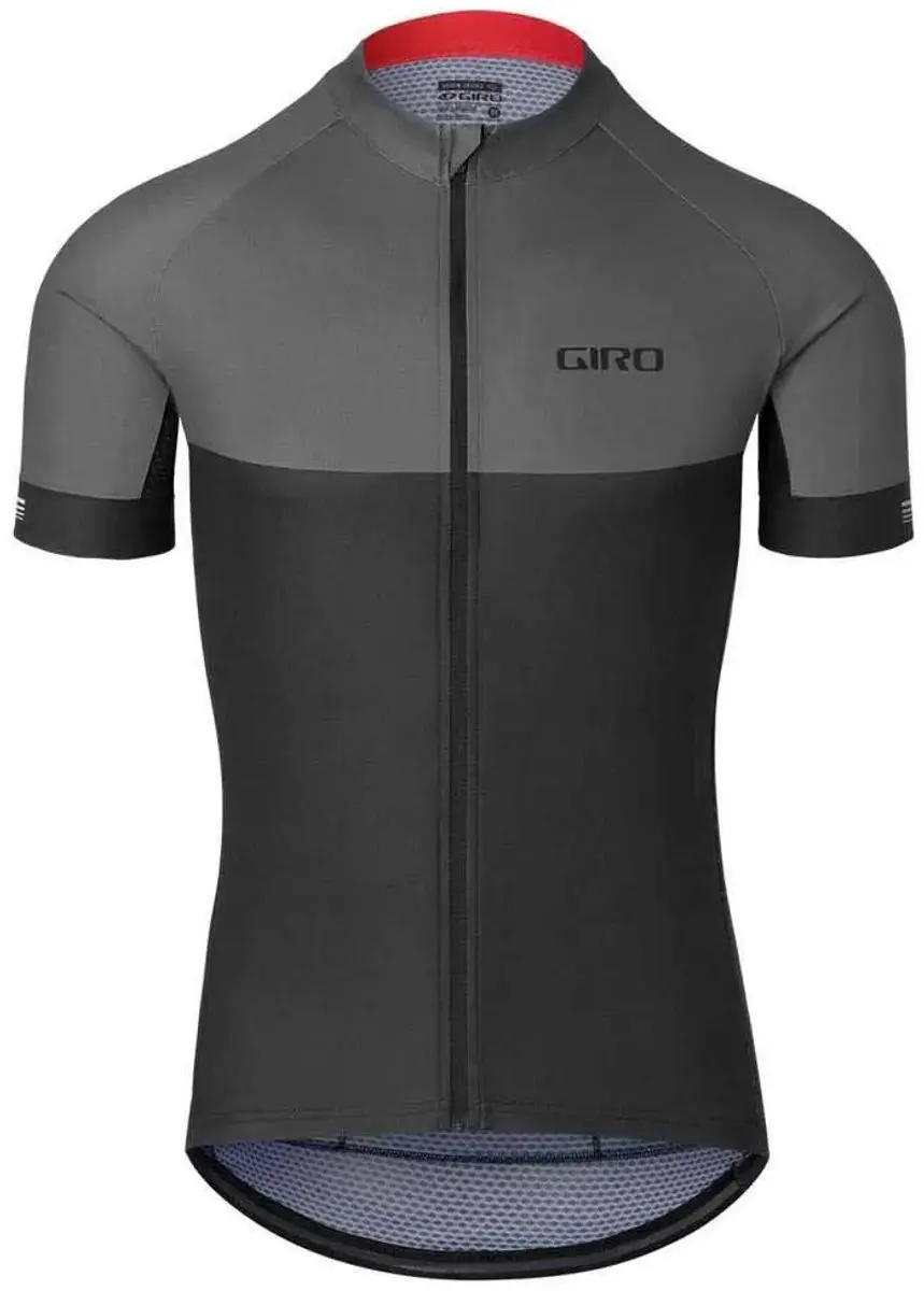 Giro Chrono Korte Mouw Wielertrui Grijs 2XL Man