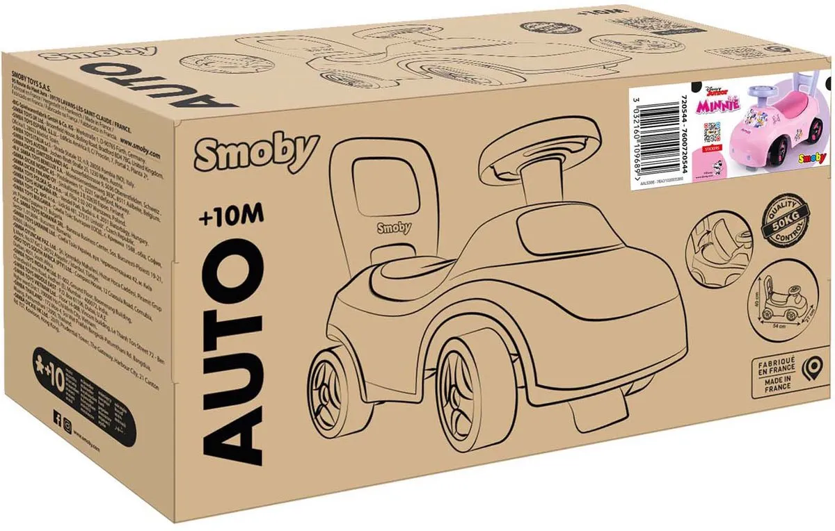Smoby Minnie 2-in-1 Autokinderwagen 720546