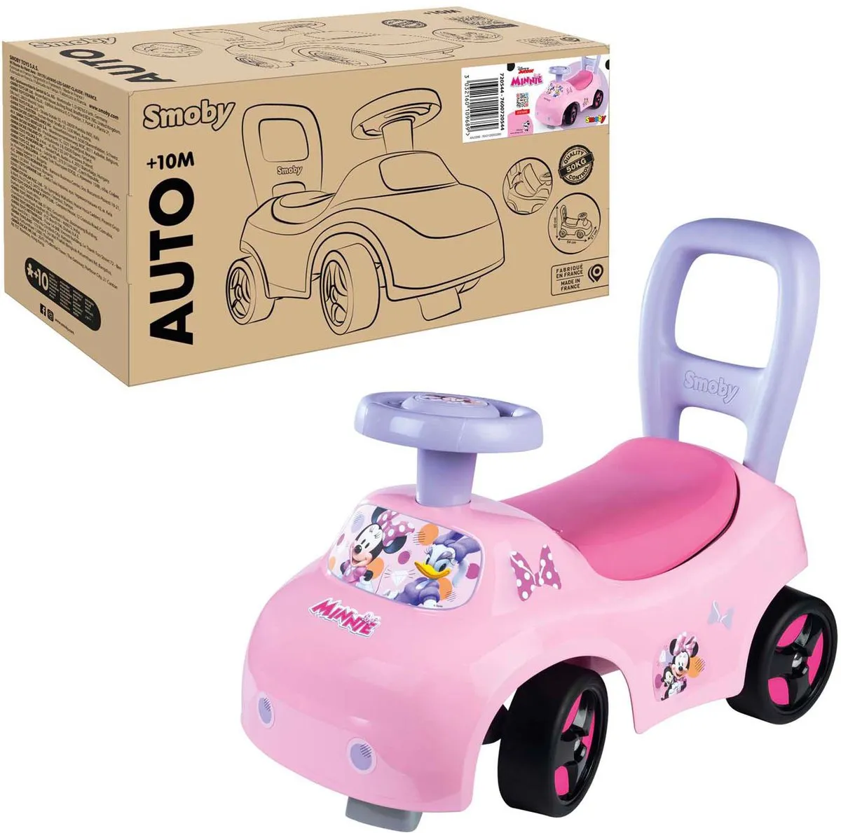 Smoby Minnie 2-in-1 Autokinderwagen 720546 - Roze