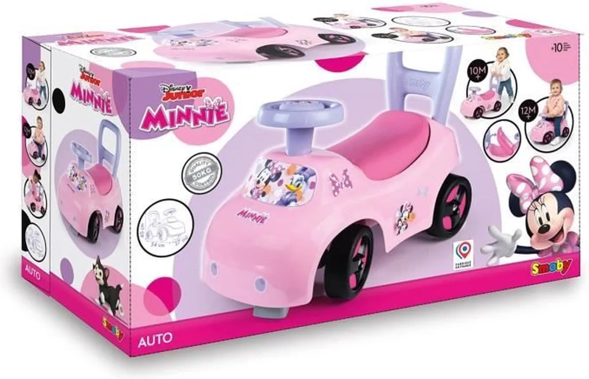 Smoby Minnie 2-in-1 Autokinderwagen 720546 - Roze