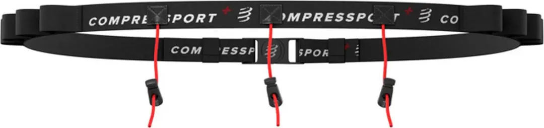 Compressport Race Belt Startnummerband - 8 Vakken - One Size - Zwart - afbeelding 6 van 6
