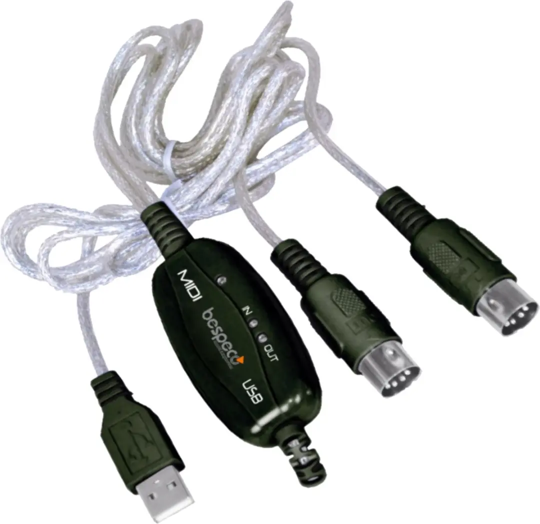 Bespeco BMUSB100 MIDI USB Interface USB MIDI-Interface