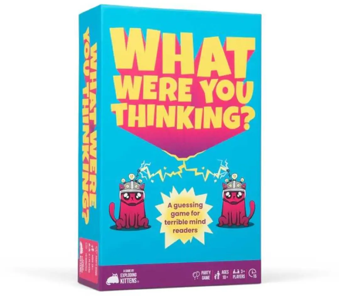 Exploding Kittens gezelschapsspel What Were You Thinking? partyspel.