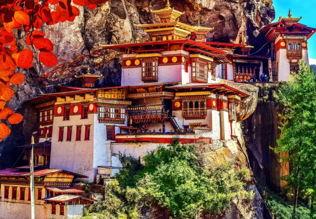 Bluebird puzzel Taktsang, Bhutan