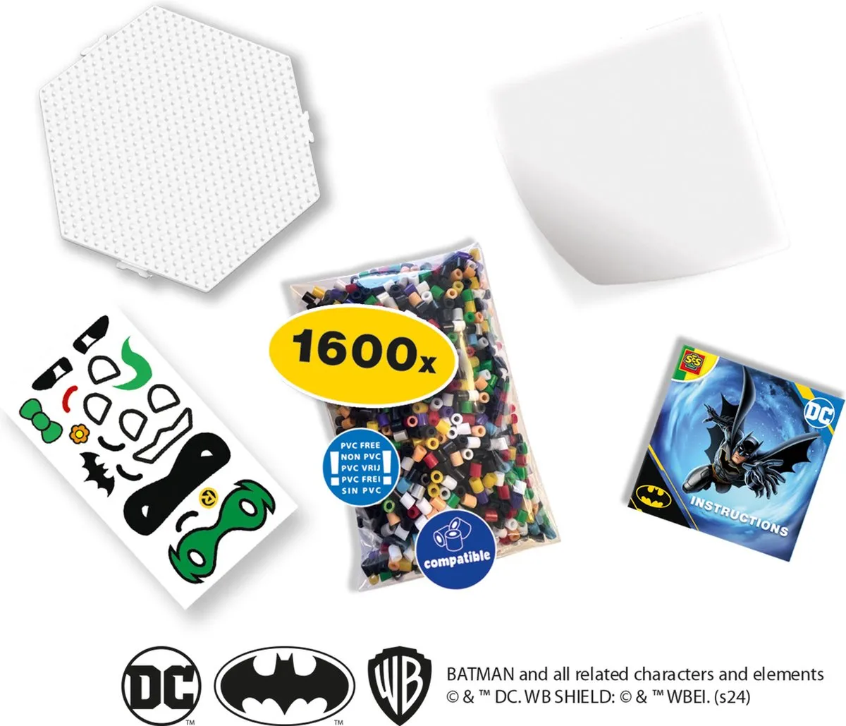 SES Creative Beedz Art DC Batman Strijkkralen - 1600 Stuks