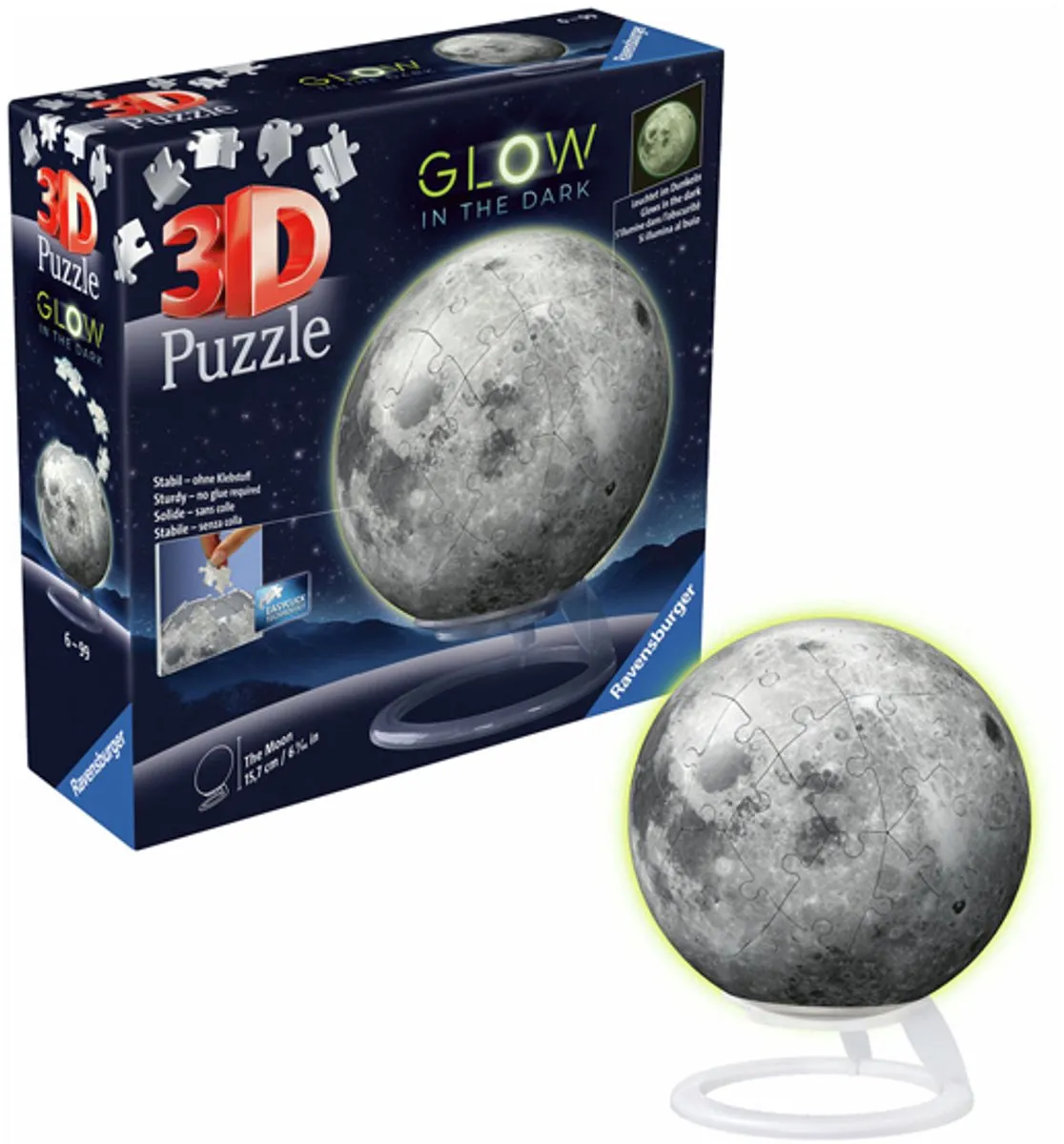 Ravensburger Maan Glow in the Dark 3D Puzzel 72 Stuks - MPN 11586