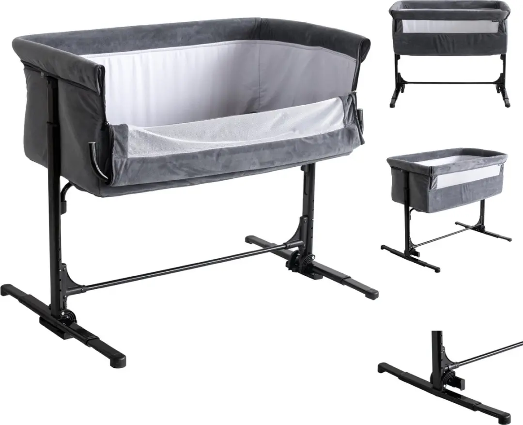 Born Lucky Co Sleeper Velvet Grijs