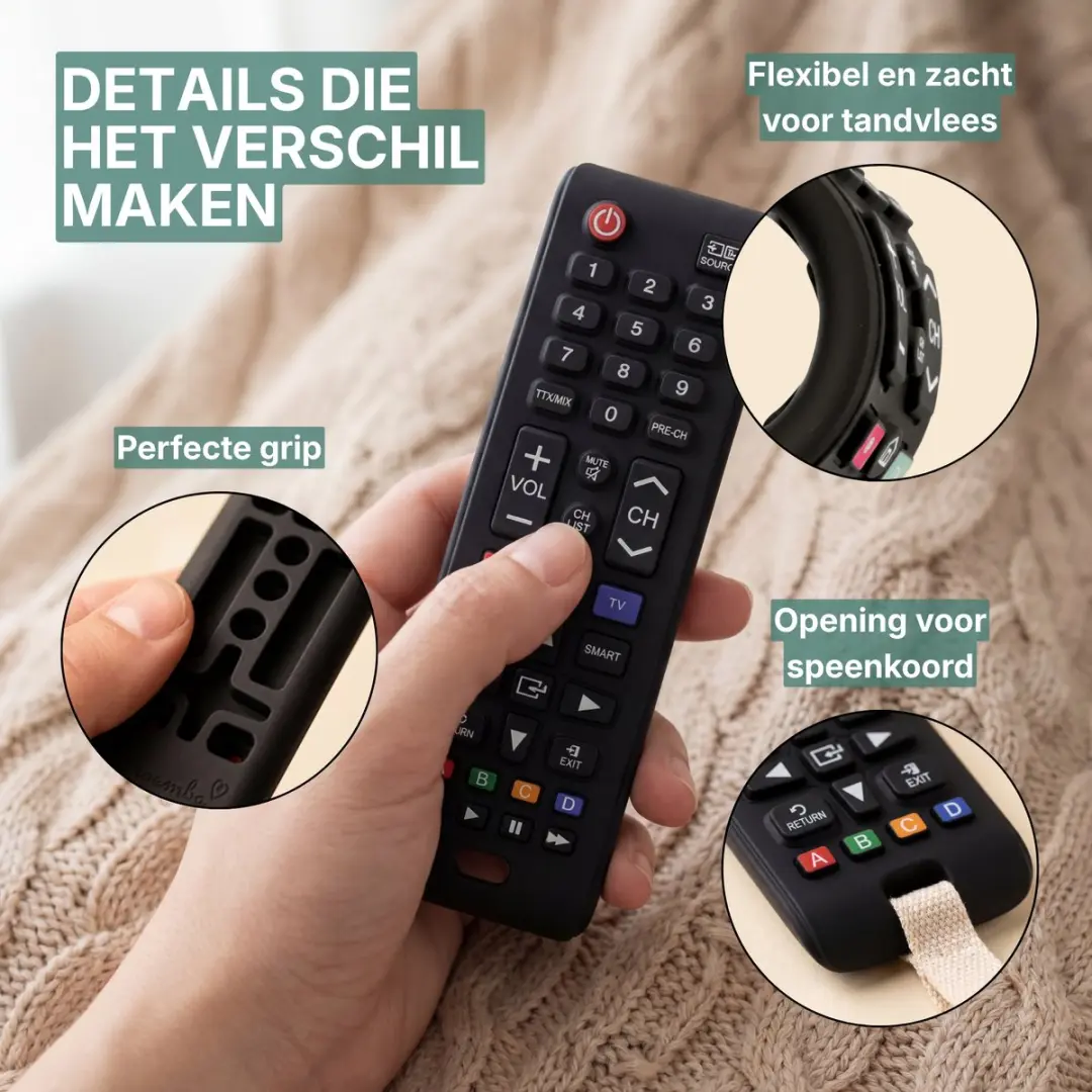 Broemba Baby Afstandsbediening Bijtring - Siliconen - 3+ maanden