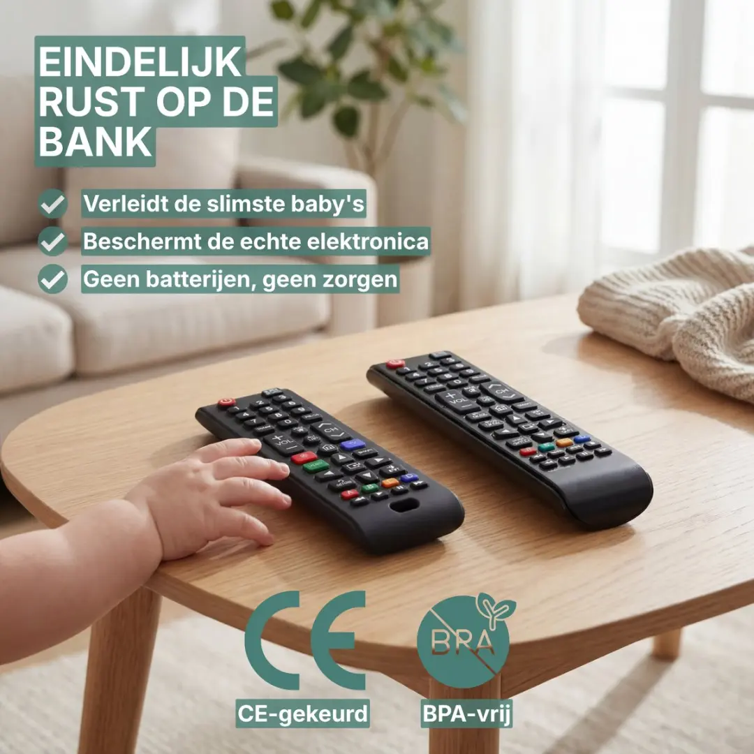Broemba Baby Afstandsbediening Bijtring - Siliconen - 3+ maanden