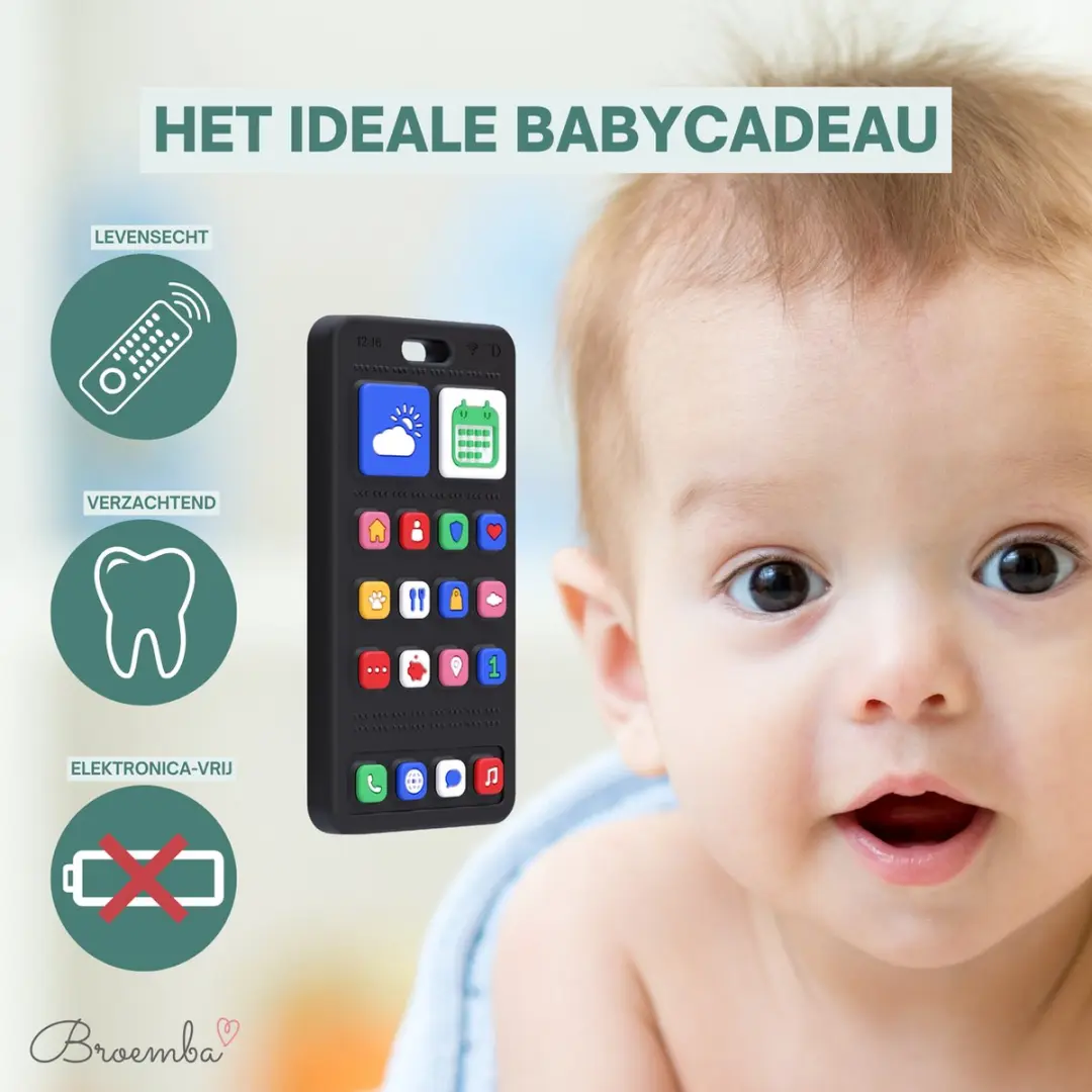 Broemba Baby Telefoon Siliconen Speelgoed - Telefoon