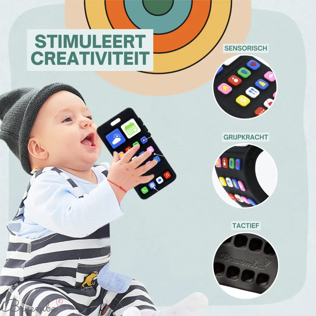 Broemba Baby Telefoon Siliconen Speelgoed - Telefoon