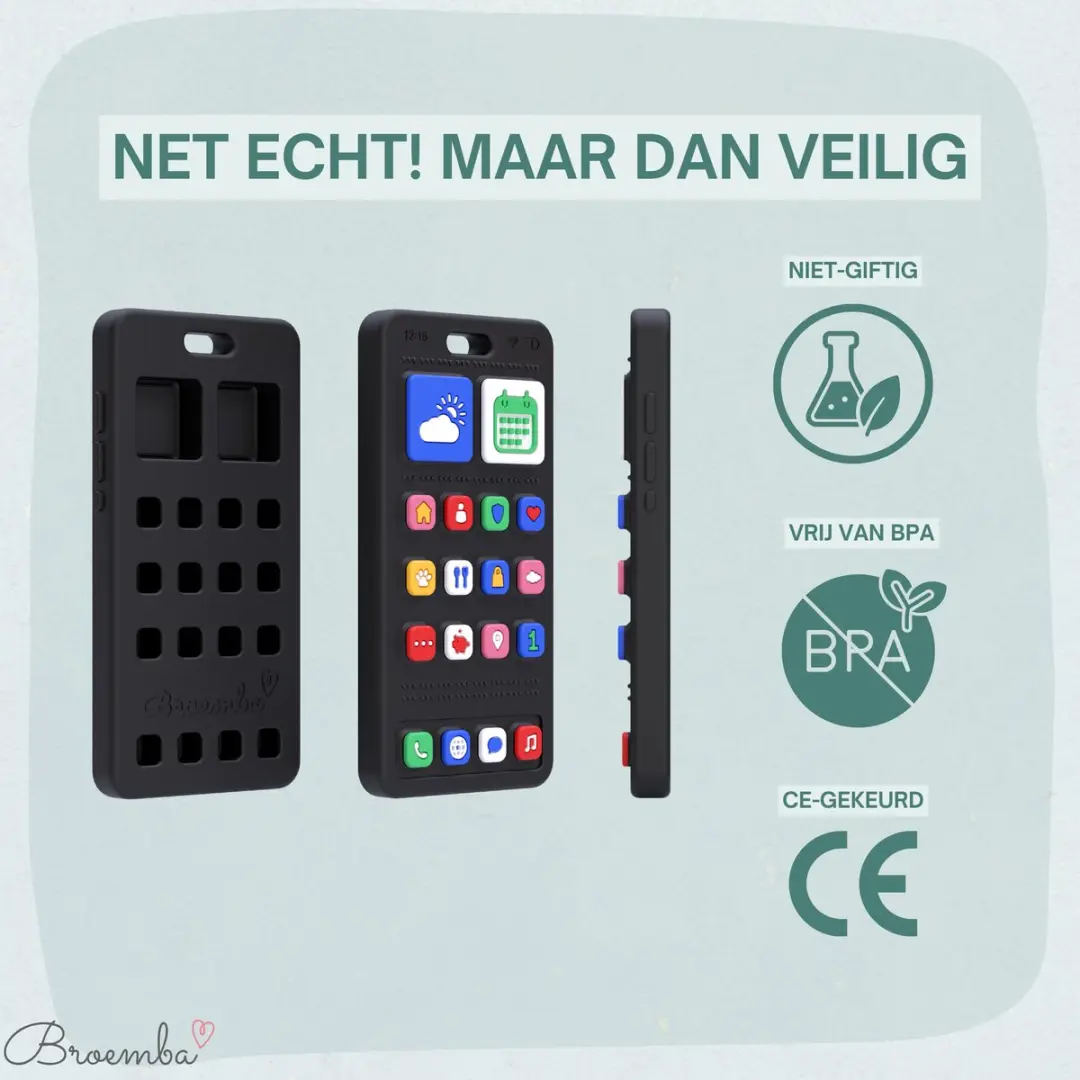 Broemba Baby Telefoon Siliconen Speelgoed - Telefoon