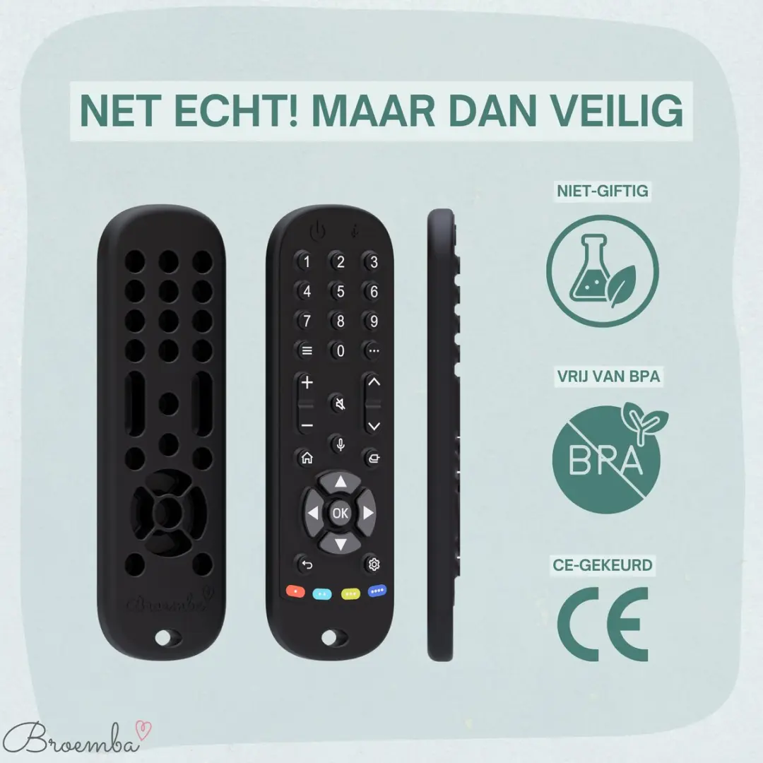 Broemba Baby Afstandsbediening Siliconen Speelgoed - 1 Stuks