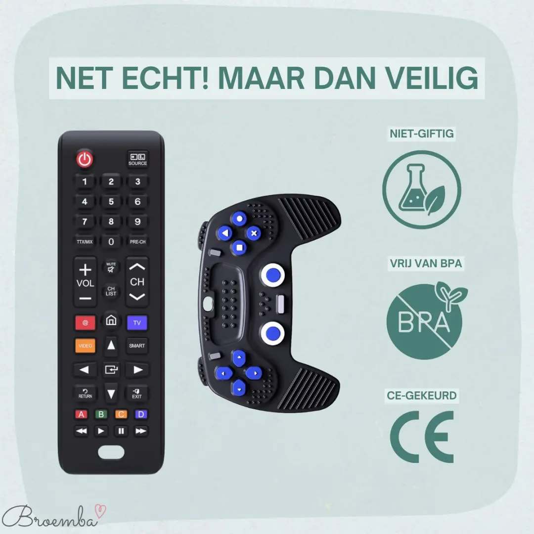 Broemba Baby Afstandsbediening + Controller - Siliconen Speelgoed