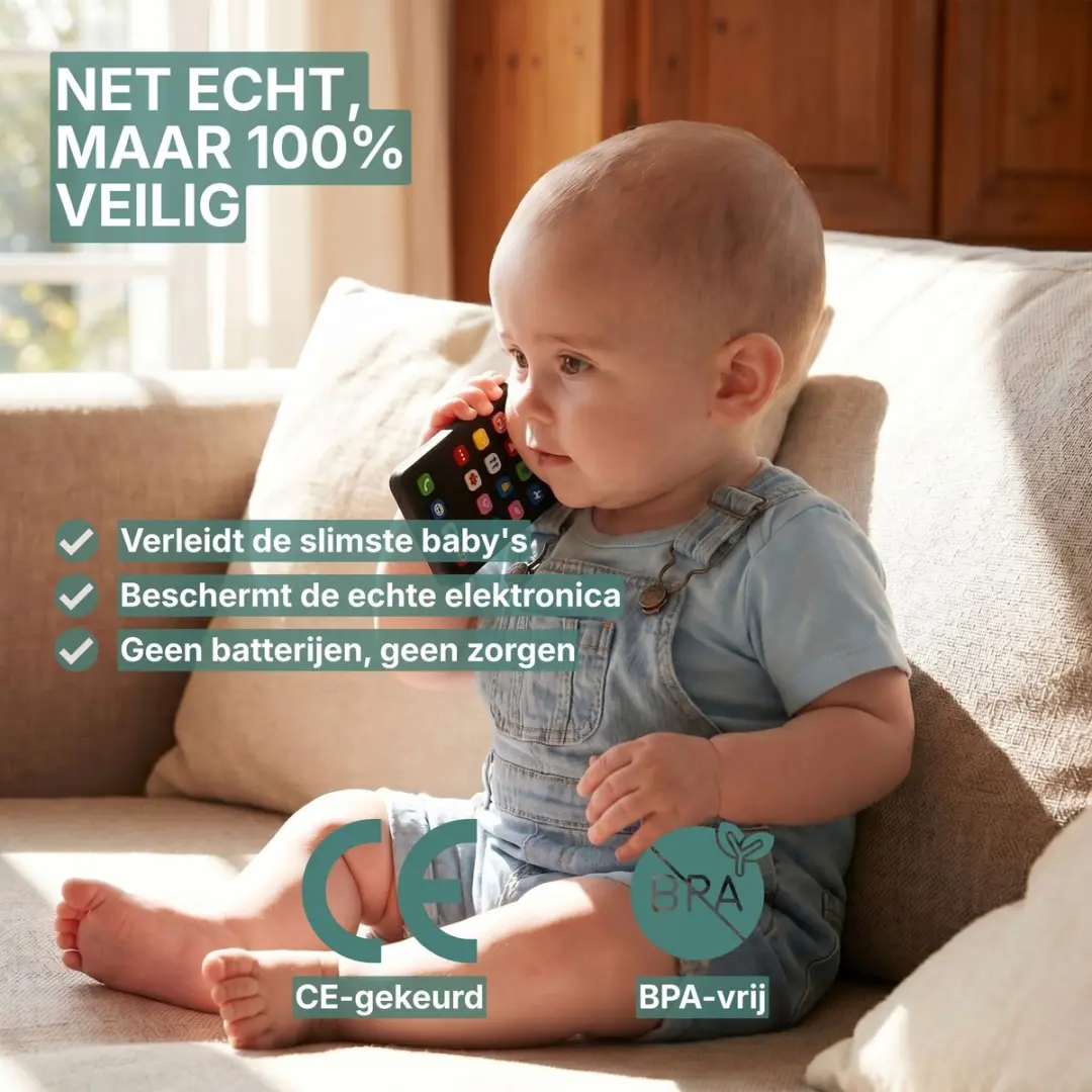 Broemba Baby Afstandsbediening + Telefoon - Siliconen Speelgoed
