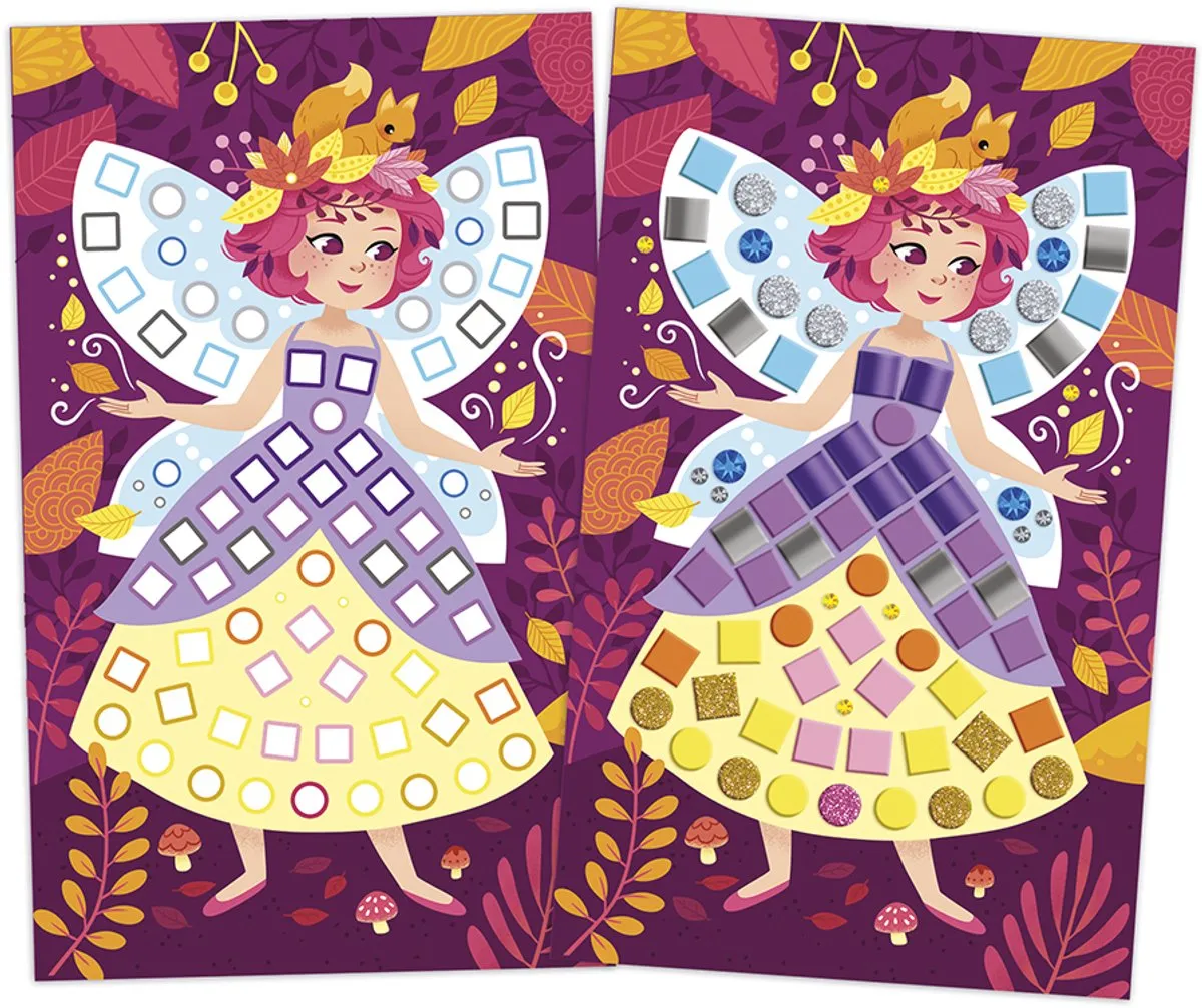 Janod Atelier Mozaïek Prinsessen & Feetjes - Multicolor