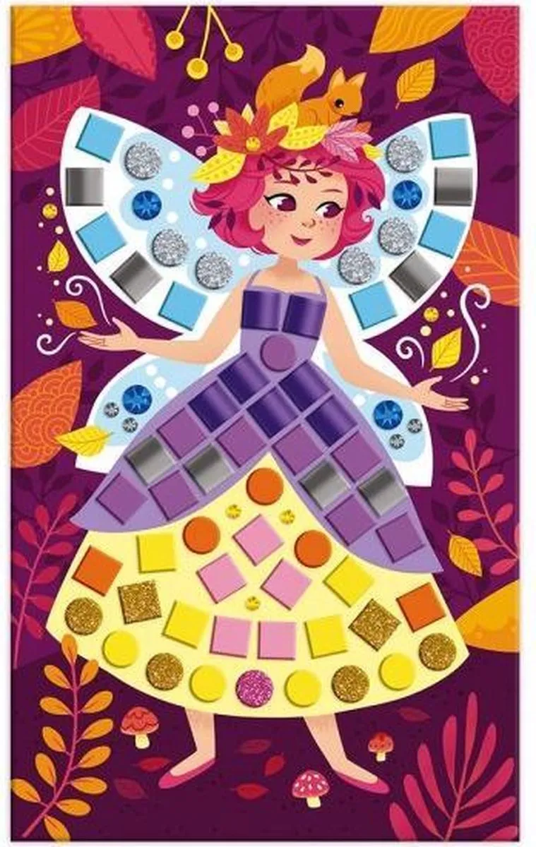 Janod Atelier Mozaïek Prinsessen & Feetjes - Multicolor