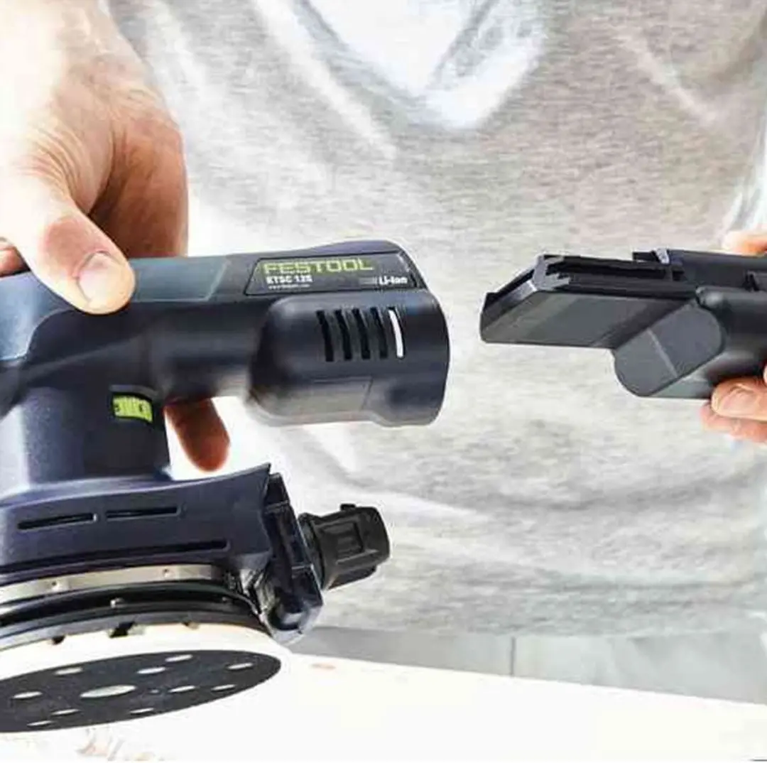 Festool ETSC 125 3.1 I-Plus Accu-Excenterschuurmachine - 2x accu - afbeelding 6 van 6