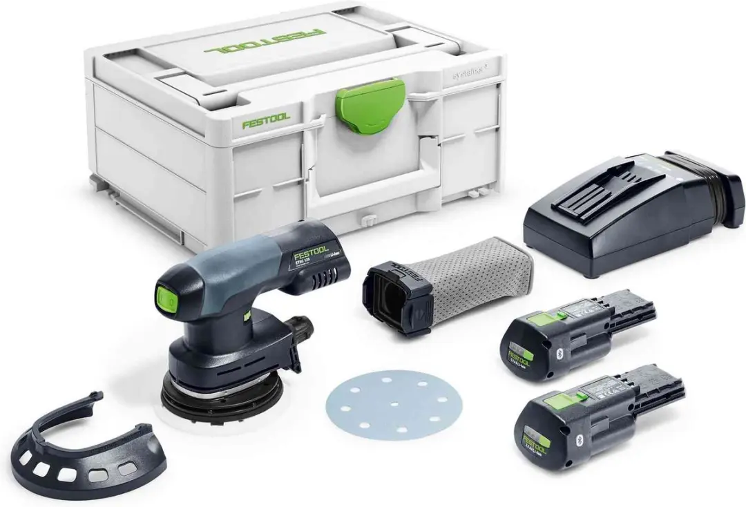 Festool ETSC 125 3.1 I-Plus Accu-Excenterschuurmachine - 2x accu - afbeelding 2 van 6