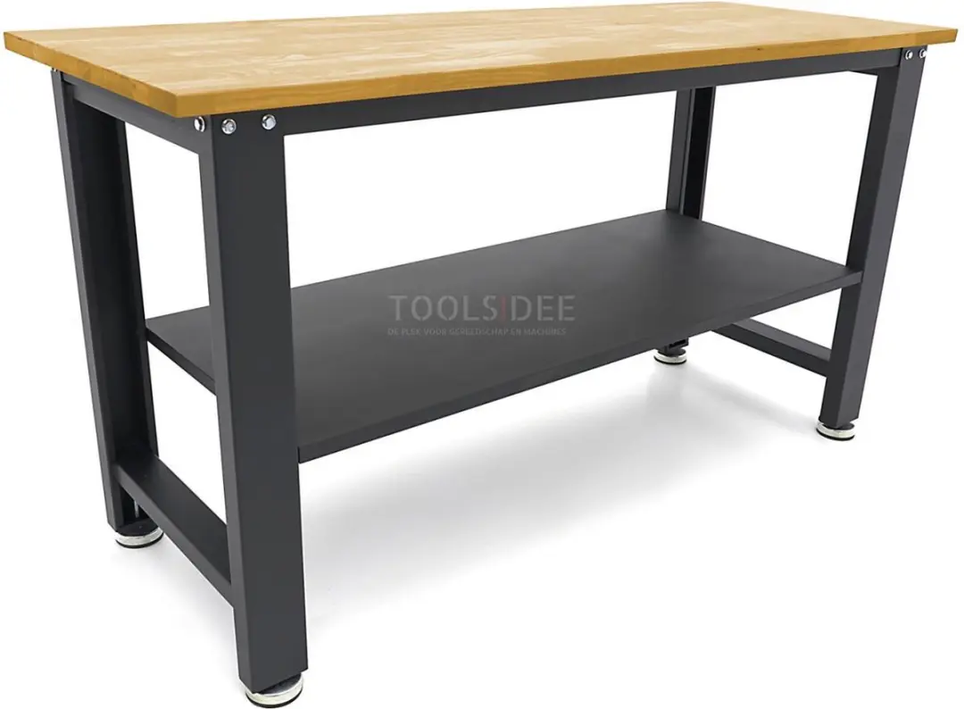 HBM 160 Cm. Professionele Werkbank Met Massief Houten Werkblad
