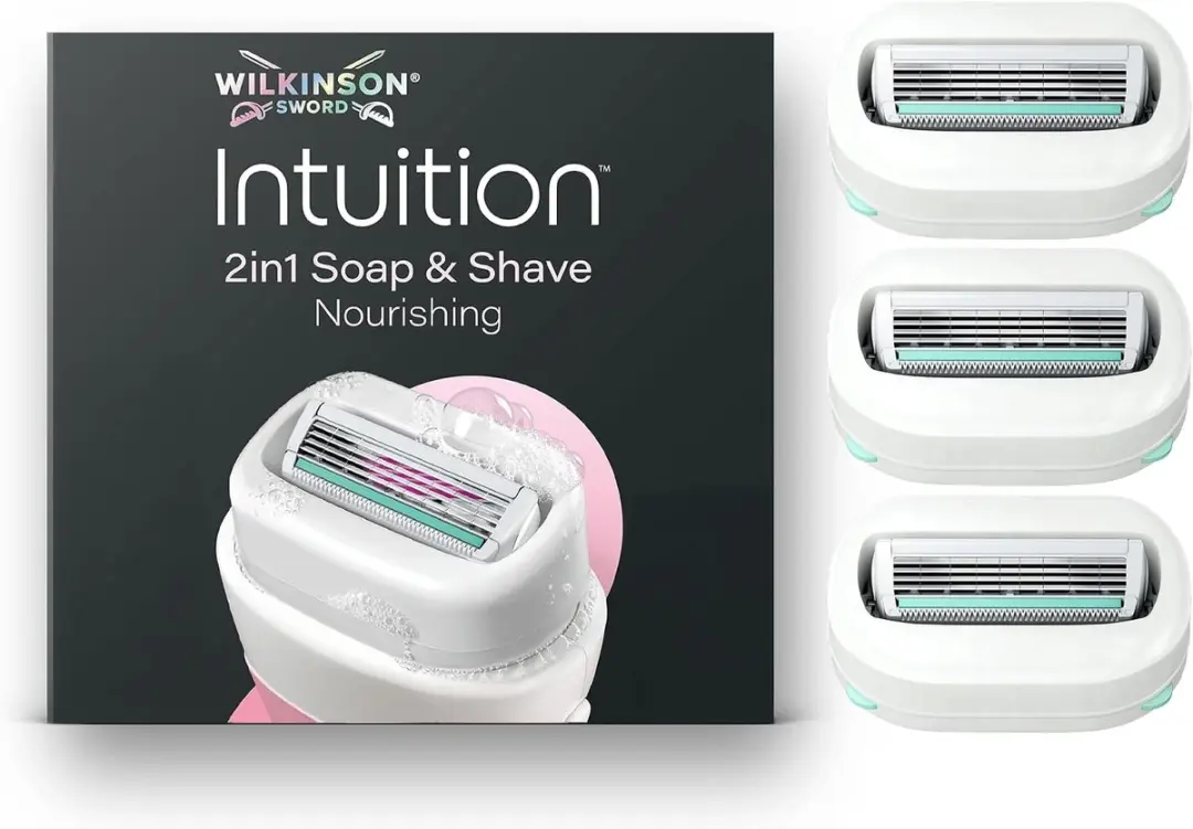 Wilkinson Sword Intuition Soap & Shave Nourishing, 3 reservemesjes