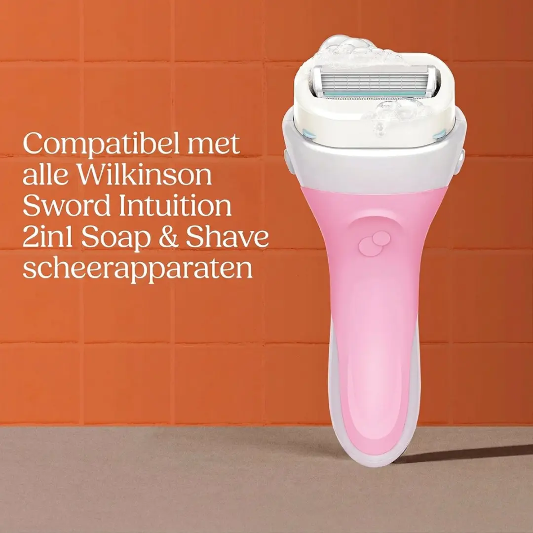 Wilkinson Sword Intuition Soap & Shave Nourishing - 3 Stuks Pink - afbeelding 6 van 6