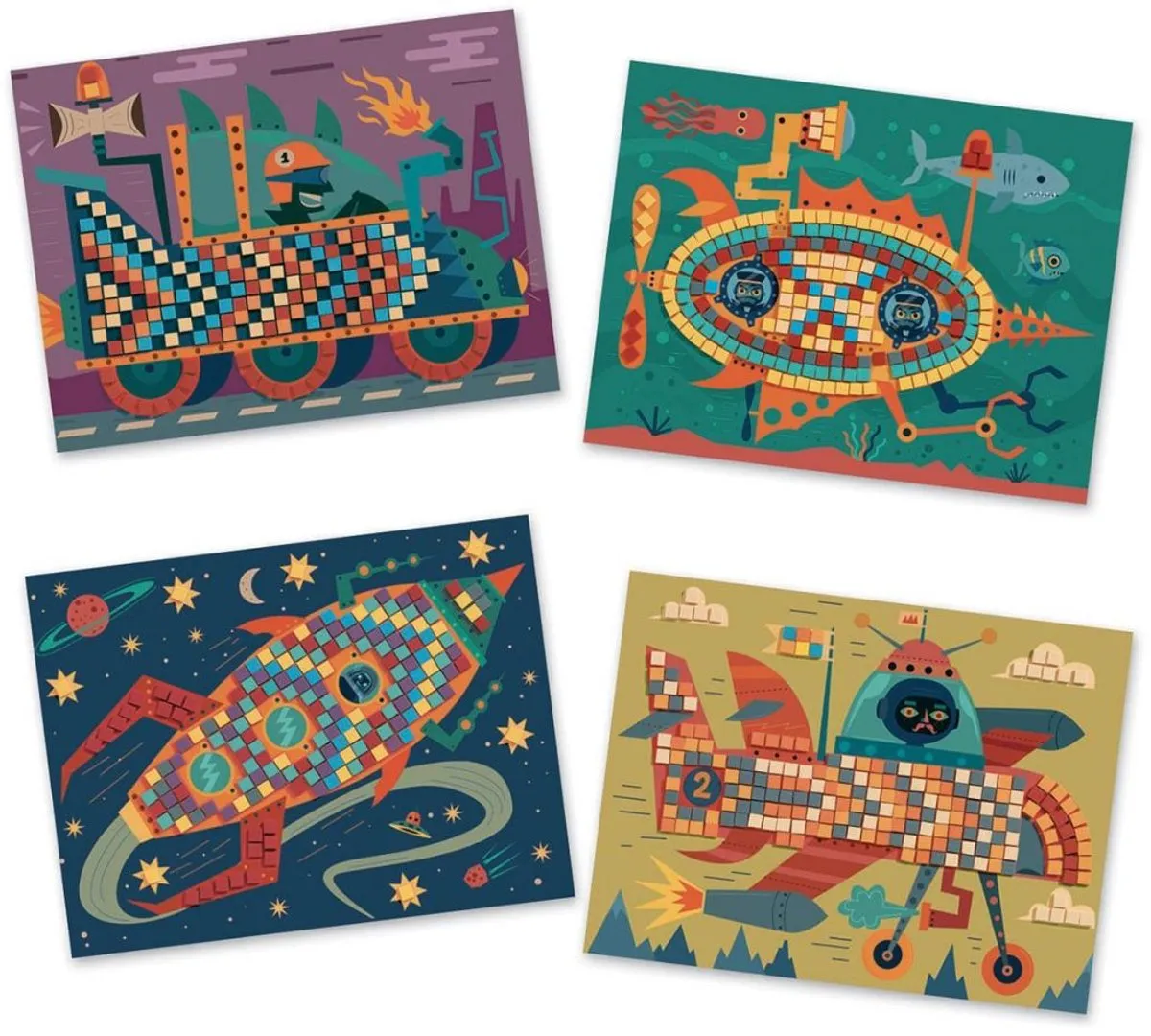 Djeco Plakken Ace at the Wheel - Multicolor