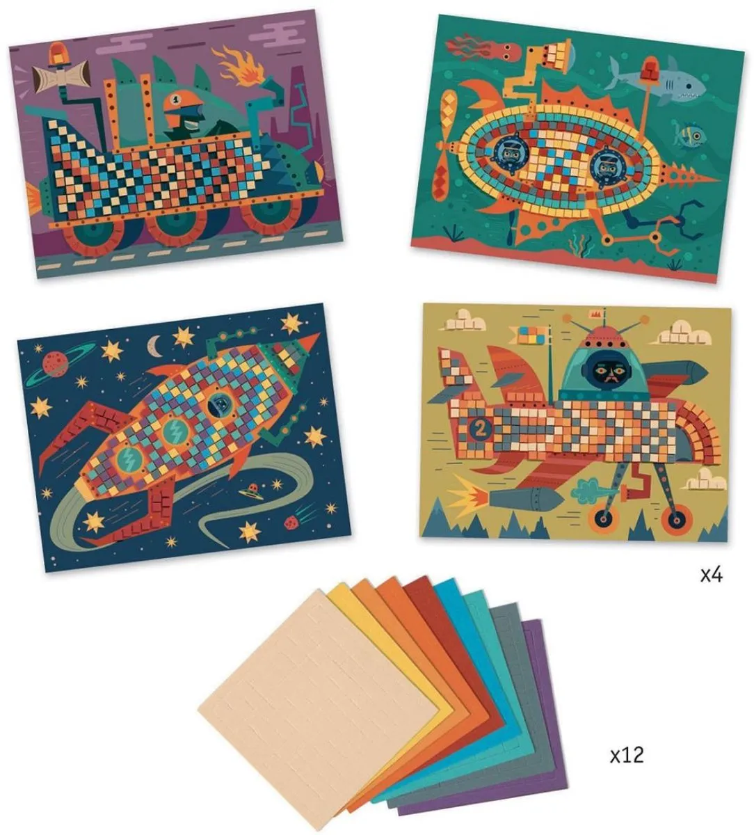 Djeco Plakken Ace at the Wheel - Multicolor