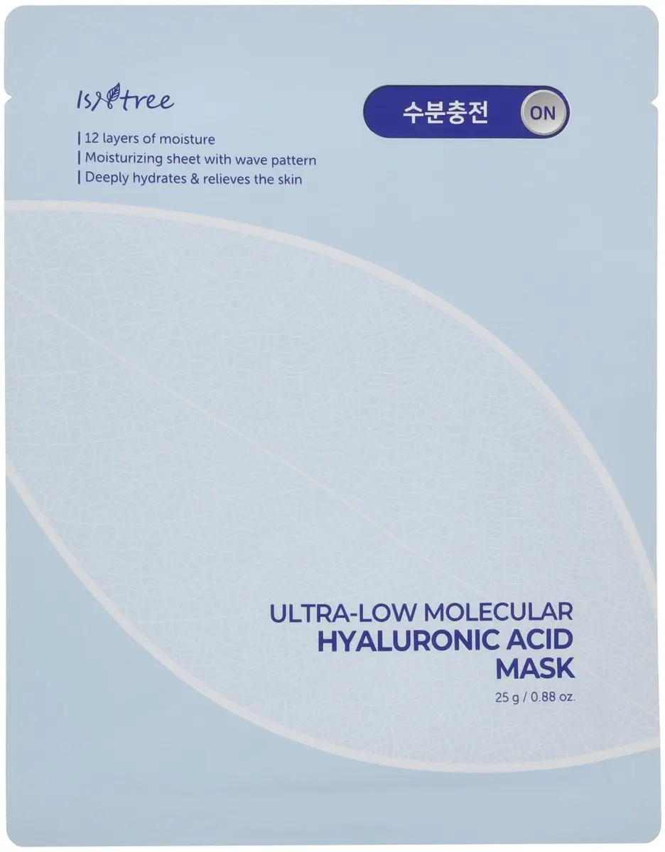 Isntree Ultra-Low Molecular Hyaluronzuur Masker 250g - 10 Stuks