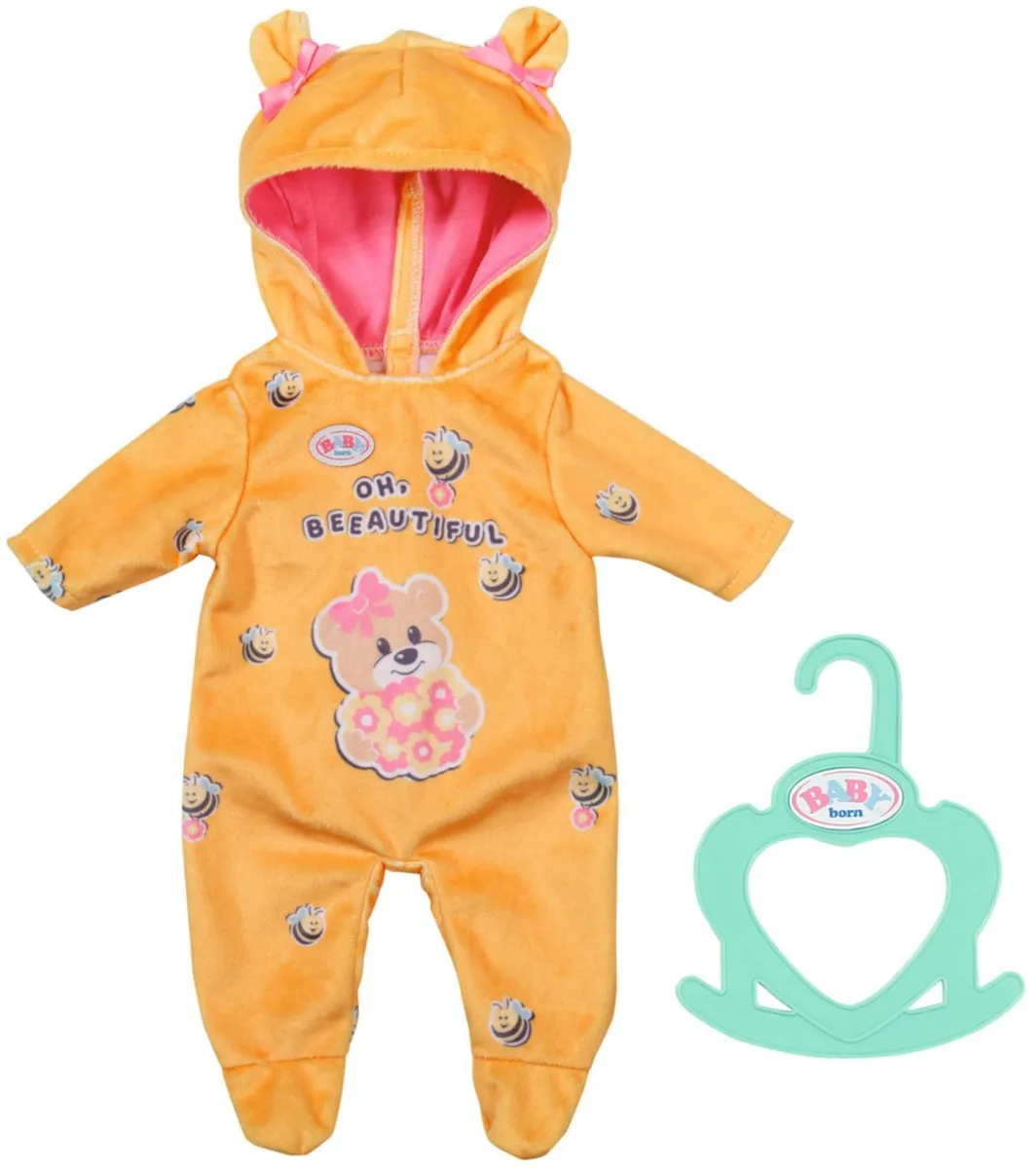 Baby Born Kleine Beer Onesie 36cm - Blauw