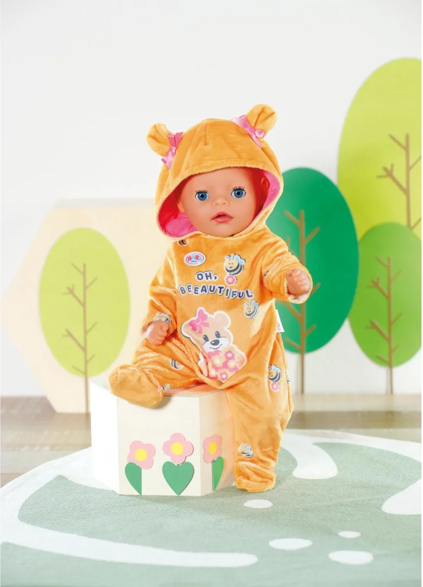 Baby Born Kleine Beer Onesie 36cm - Blauw