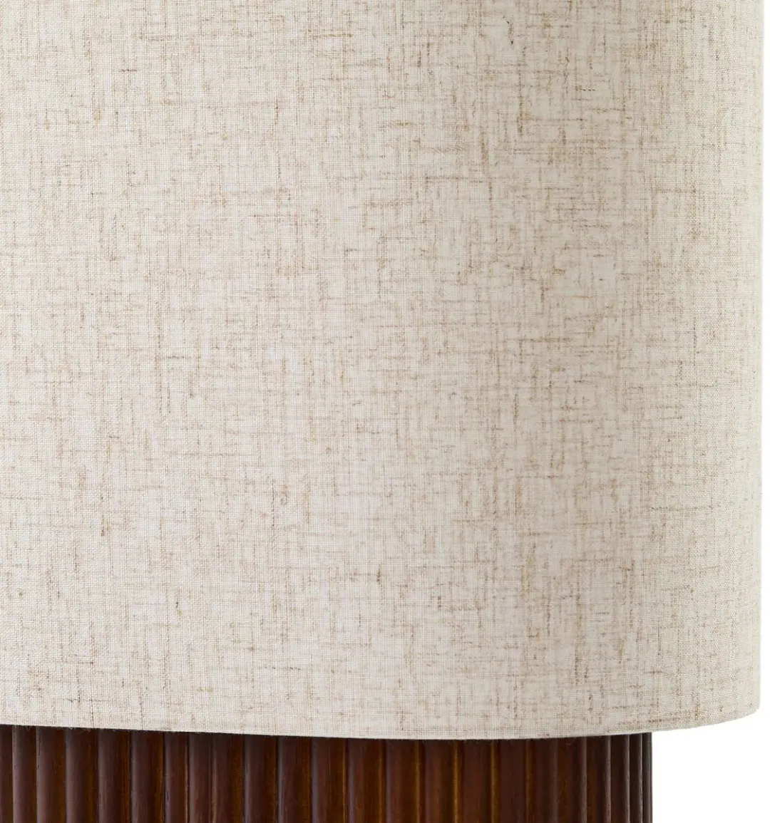 Lindby Vloerlamp Walnoothout Beige - 1 Lichtpunt E27 - afbeelding 4 van 6