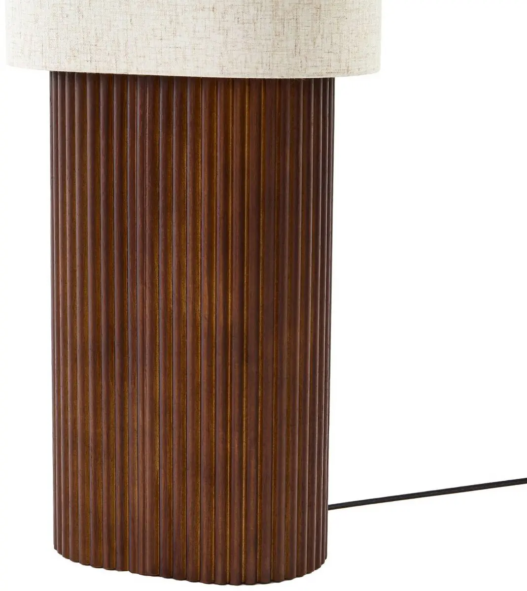 Lindby Vloerlamp Walnoothout Beige - 1 Lichtpunt E27 - afbeelding 6 van 6
