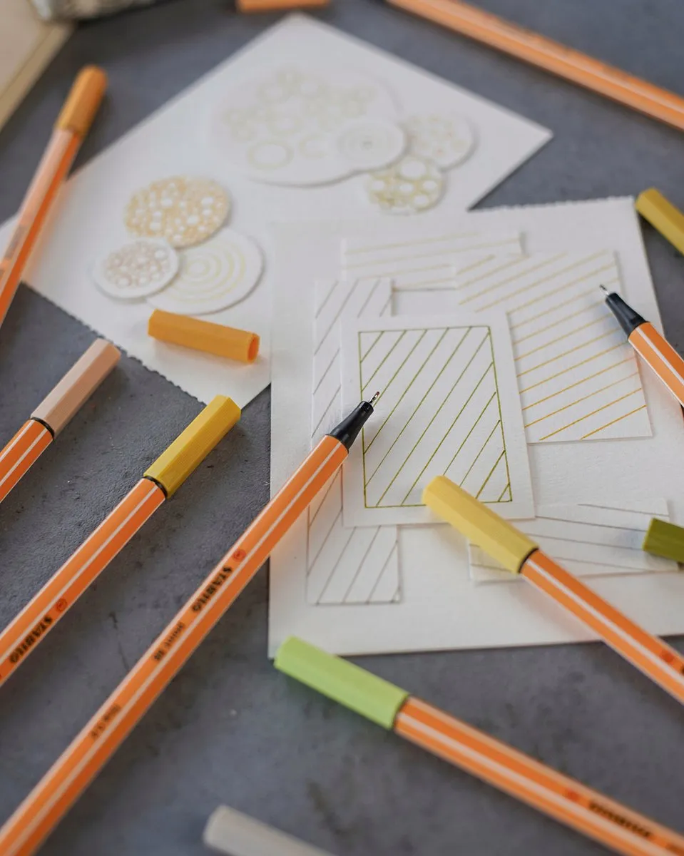 STABILO Arty Creative Set 36 Stuks - Pen 68 & Point 88 - Ijsblauw/Eucalyptus/Limoen