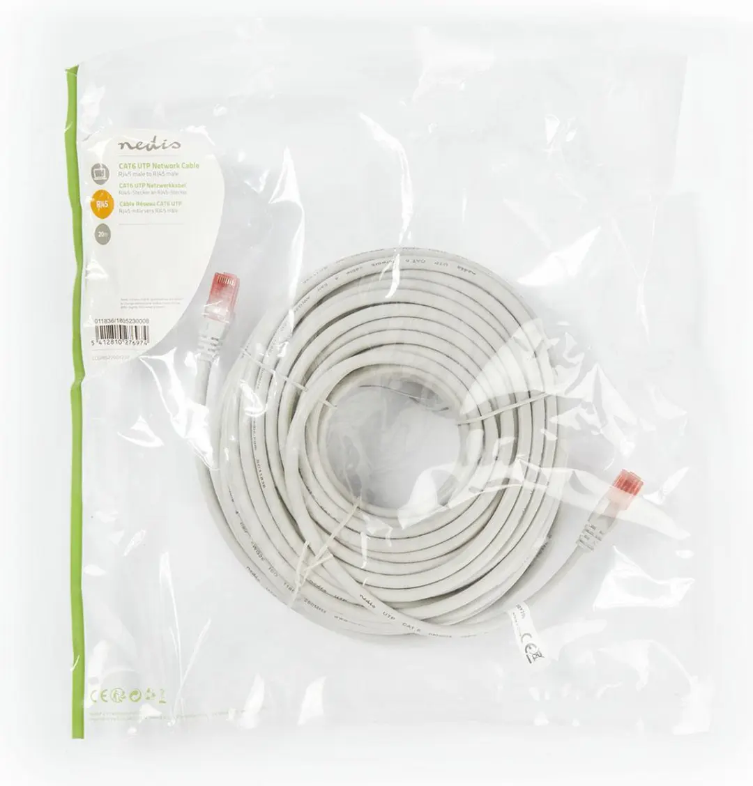 Nedis CAT6 Netwerkkabel 20m - Grijs