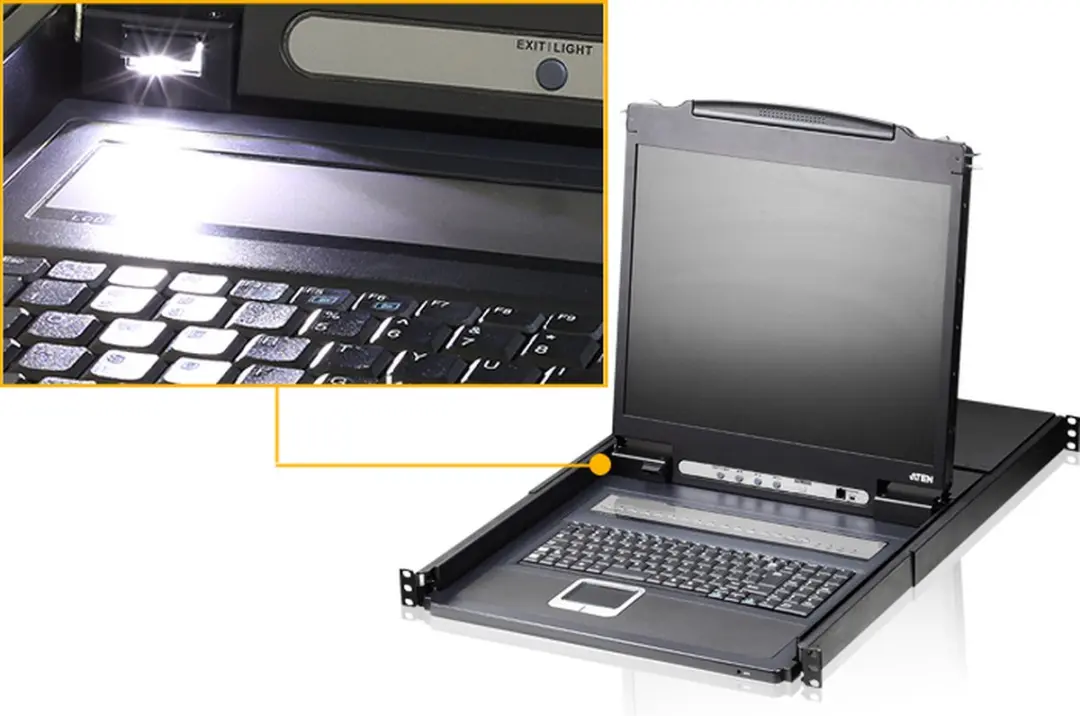 ATEN CL1308N-ATA-XG 8-poorts KVM-Schakelaar - Zwart - afbeelding 2 van 5