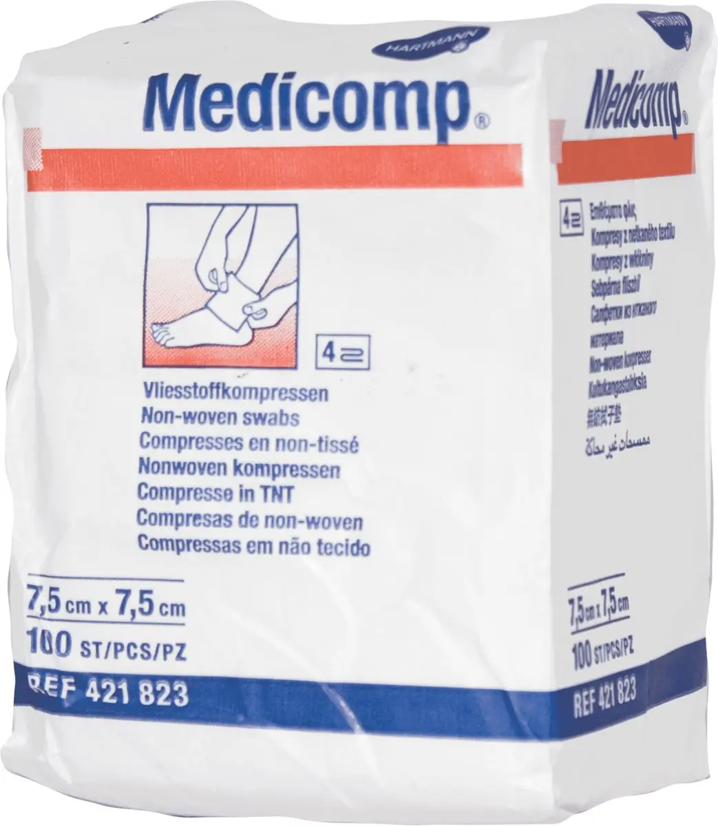 Hartmann Medicomp MDR Non-woven Kompres Blauw
