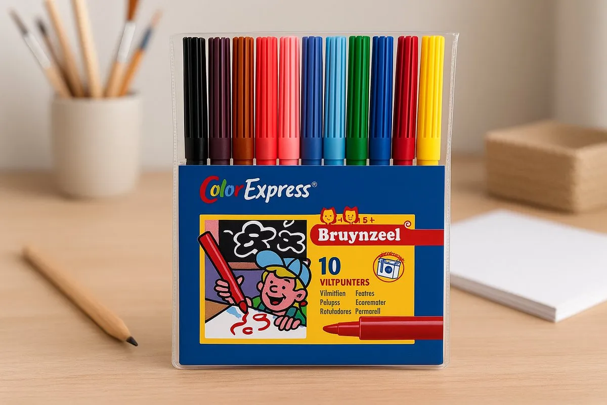 BRUYNZEEL Viltstiften Assorti 10 Kleuren
